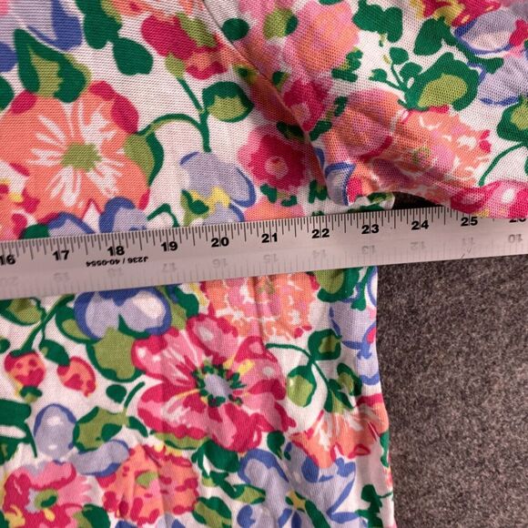 Talbots Sweater Pullover Women 2X Plus White Floral Knit Long Sleeve Cotton - Picture 5 of 7